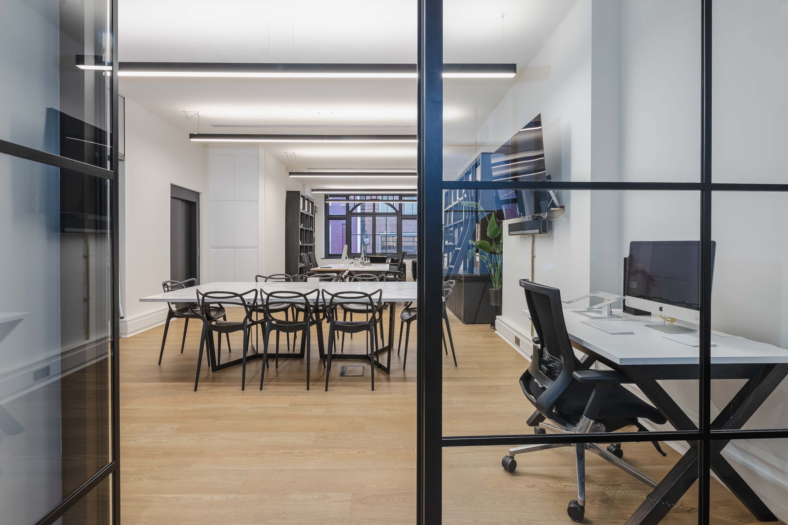 Interior photographs of an office in Soho, London