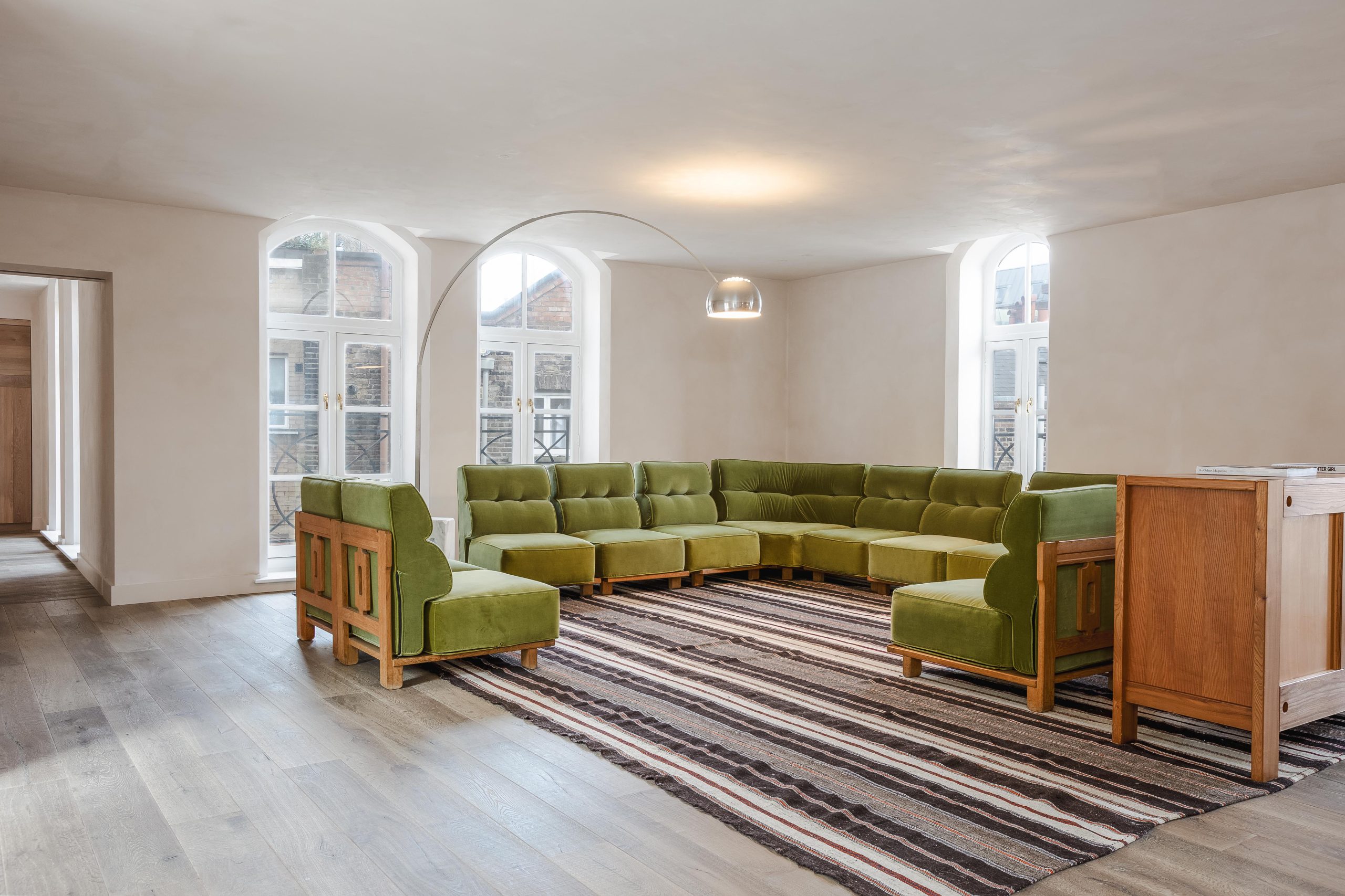 Interior photos of a Lounge area at a Model Agency